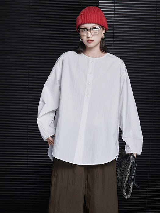 Loose-Fitting Long-Sleeved Shirts_BDHL6371