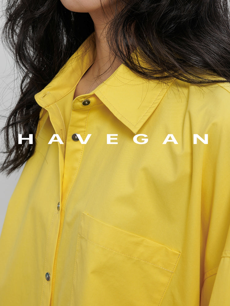 Hem Slit Design Shirt_BDHL7231