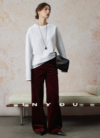 Corduroy Straight Wide Pants_BDHL6660