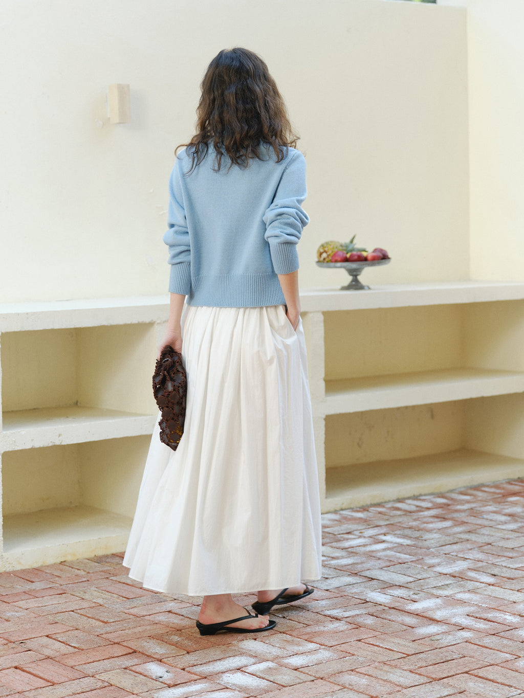 High-Neck Knitted Cardigan_BDHL8110