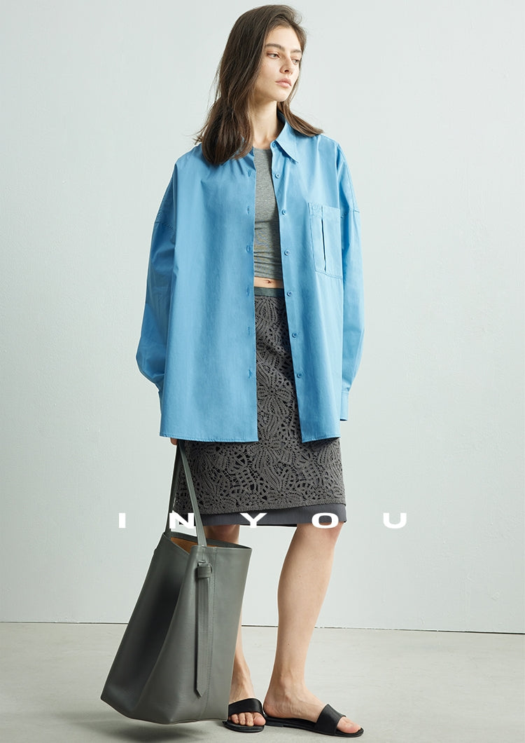 Loose-Fitting Silhouette Shirt_BDHL7155