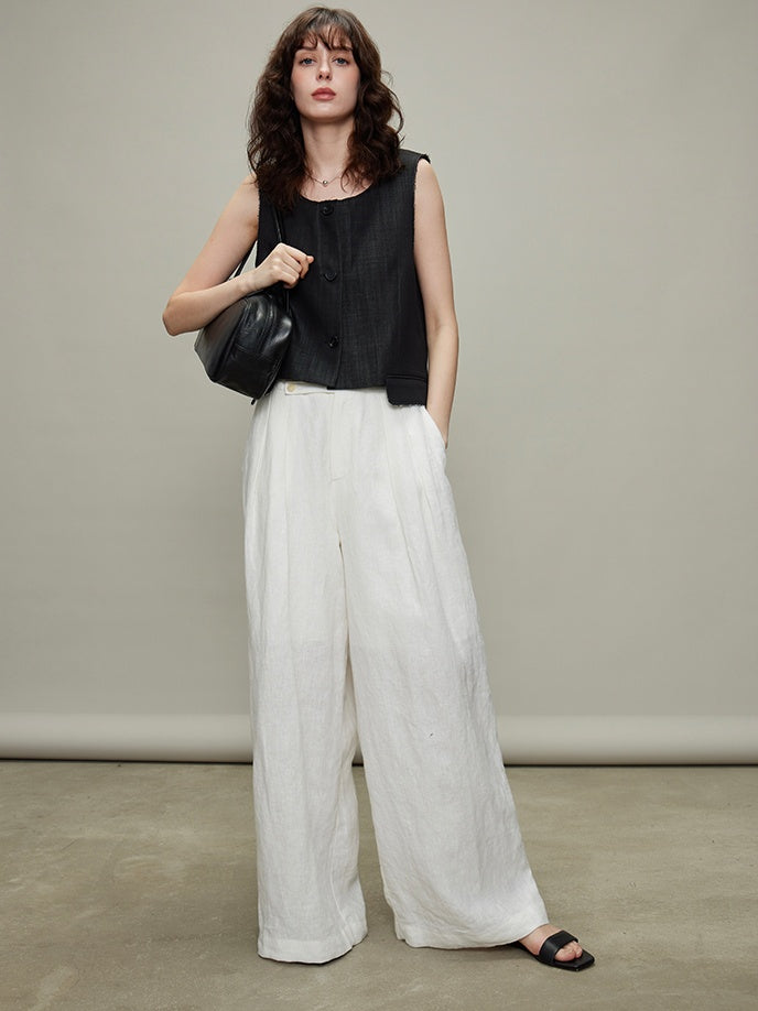 Thin Long-Sleeved Shirts &amp; Wide Pants_BDHL6329