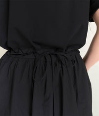 Waist Ribbon Docking Dress_HL3784