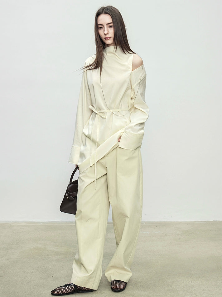 Simple Design Wide Pants_BDHL7103
