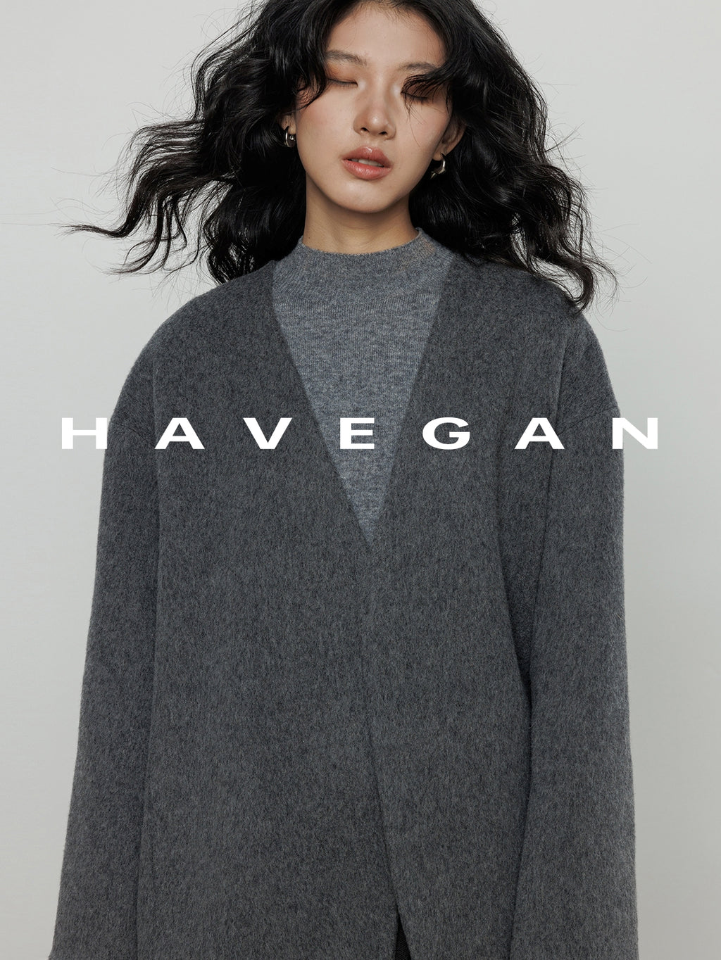 無領披肩大衣_BDHL7889