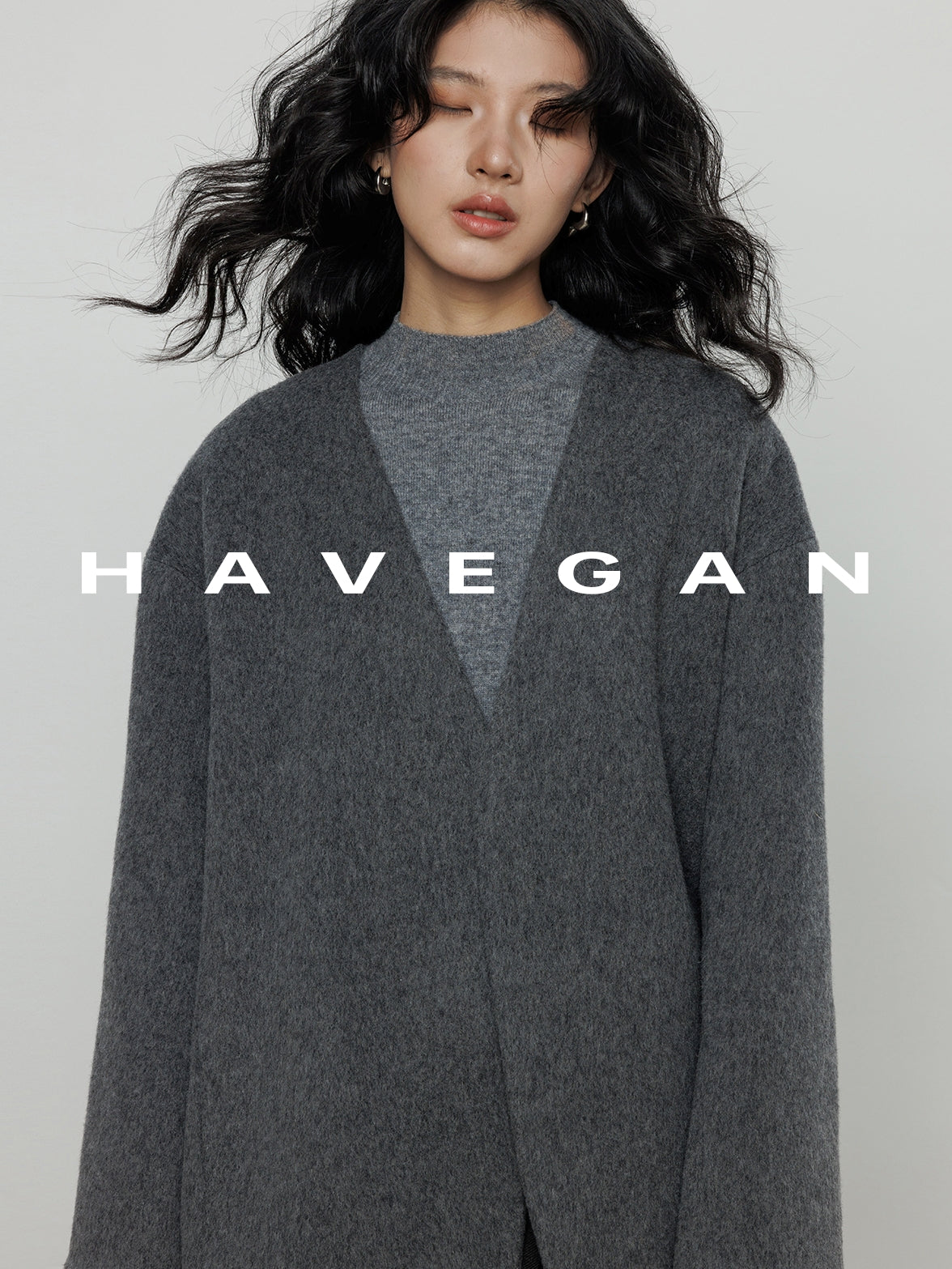 無領披肩大衣_BDHL7889