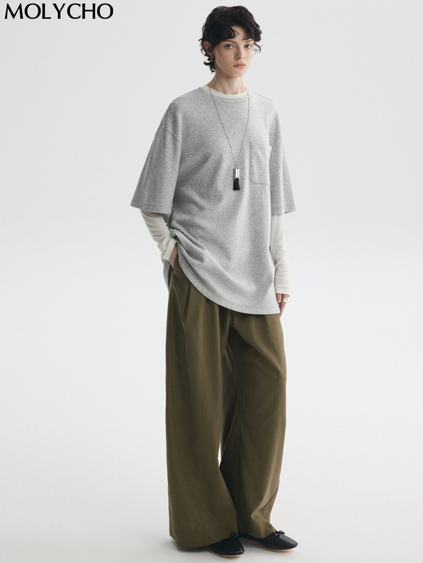 Layered Style Oversized Tops_BDHL7730