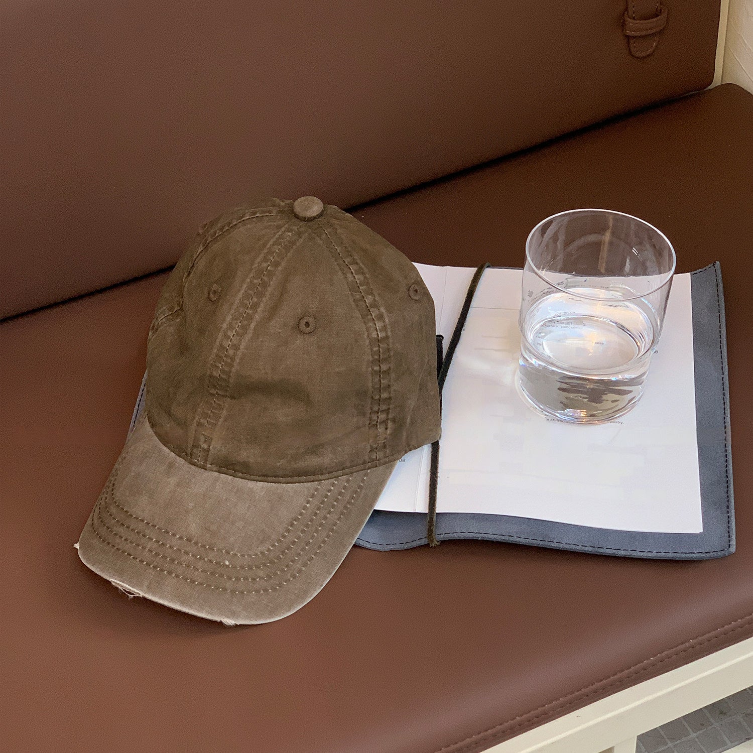 Vintage Washed Soft-Top Baseball Cap_BDHL8331