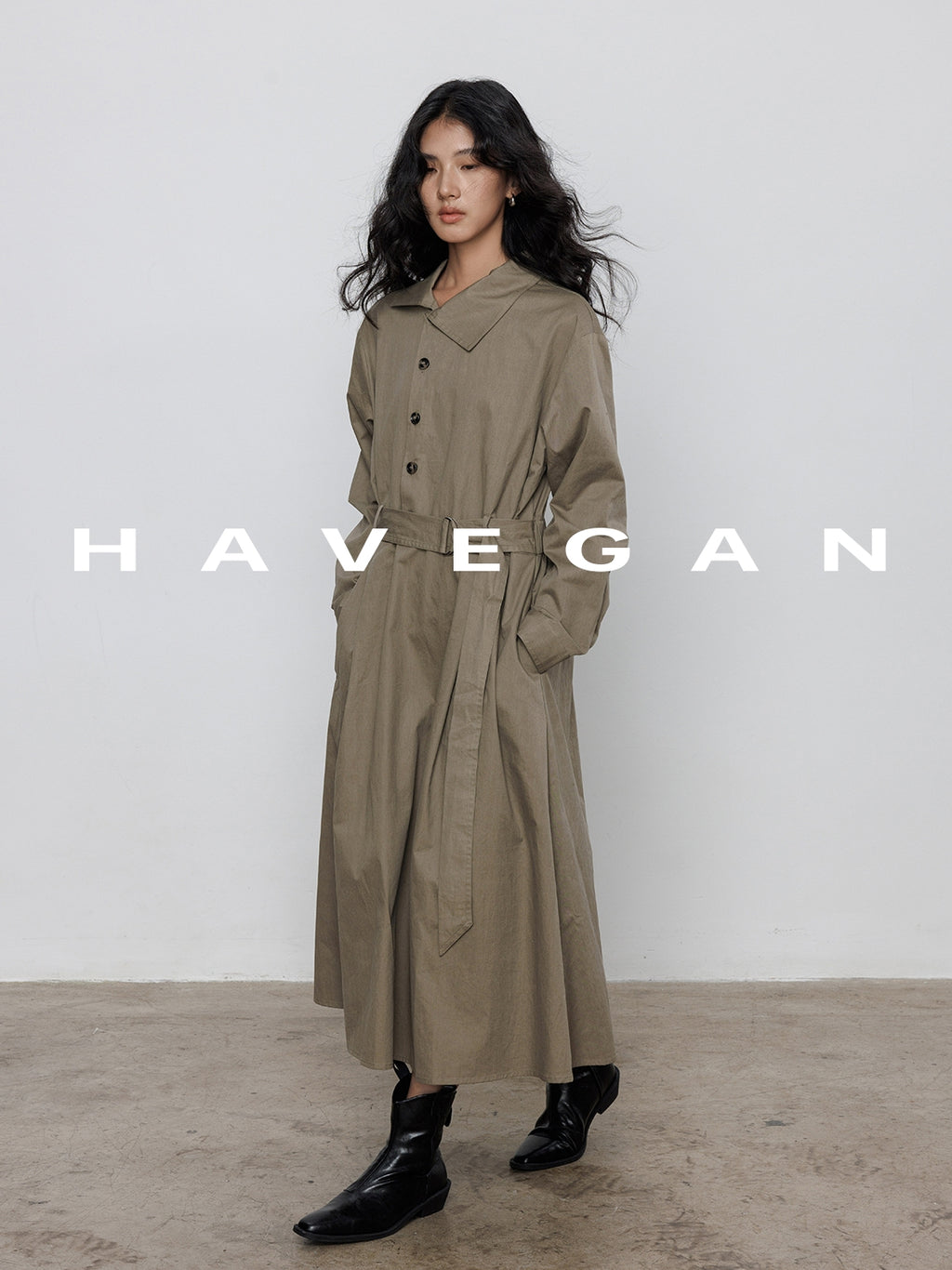 Waist-Belt Shirt Dress_BDHL7712