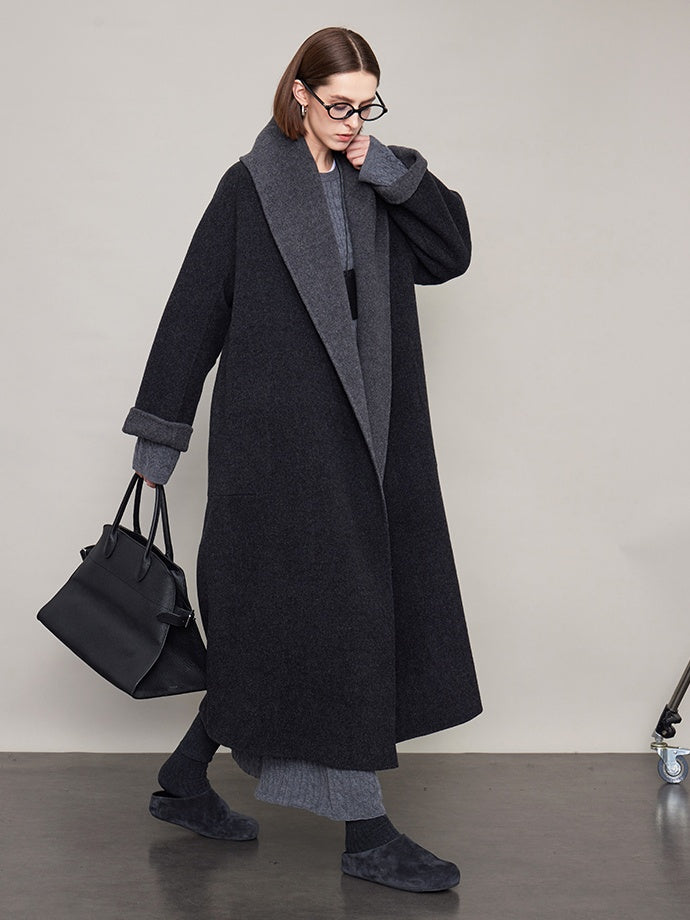 Large Lapel Reversible Long Coat_BDHL6610