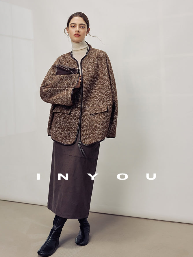 Collarless Cape Coat_BDHL7982