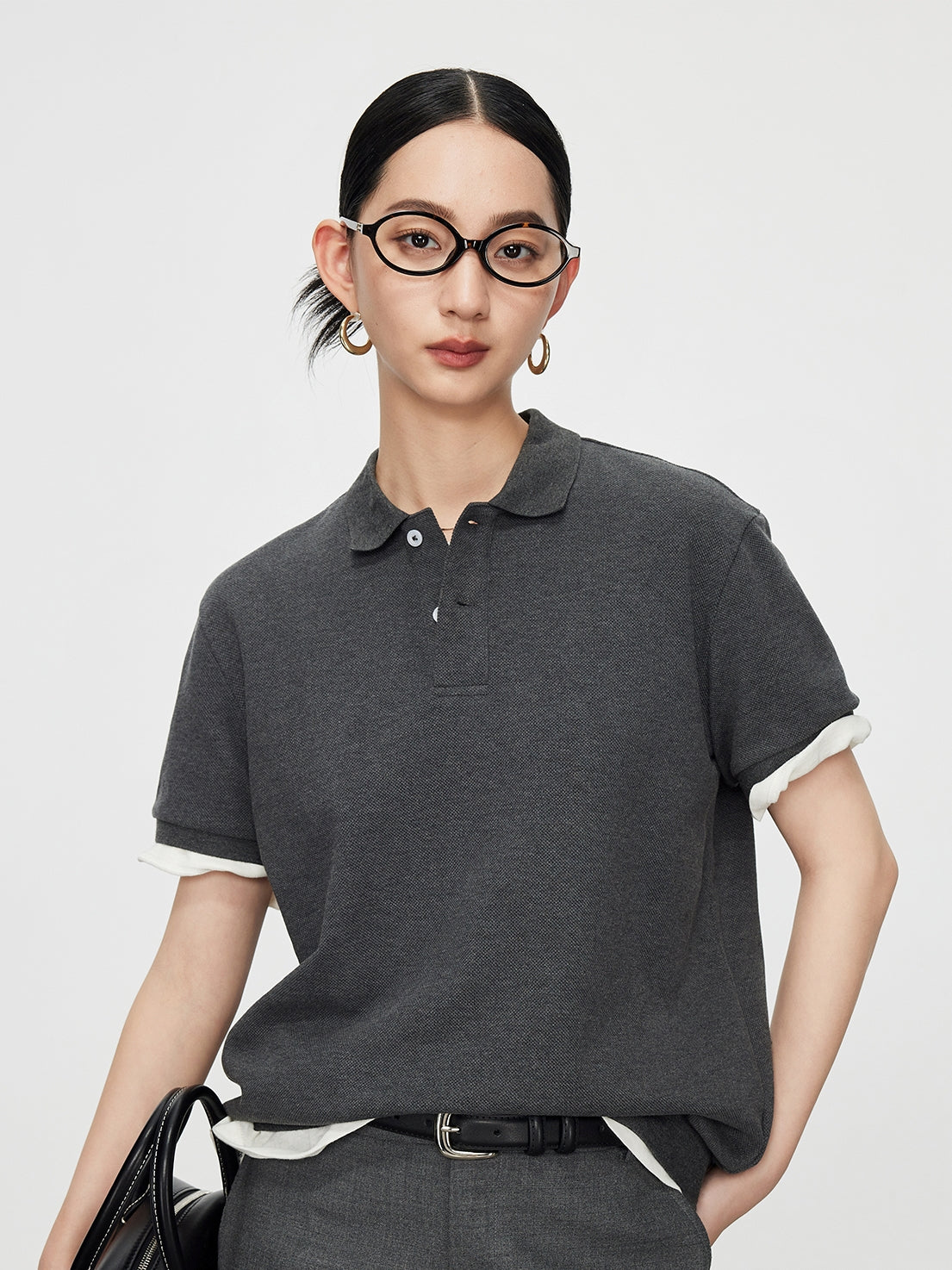 Simple Design Polo Shirt_BDHL7590