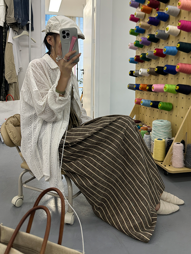 Loose-Fitting Striped Pants_BDHL7252