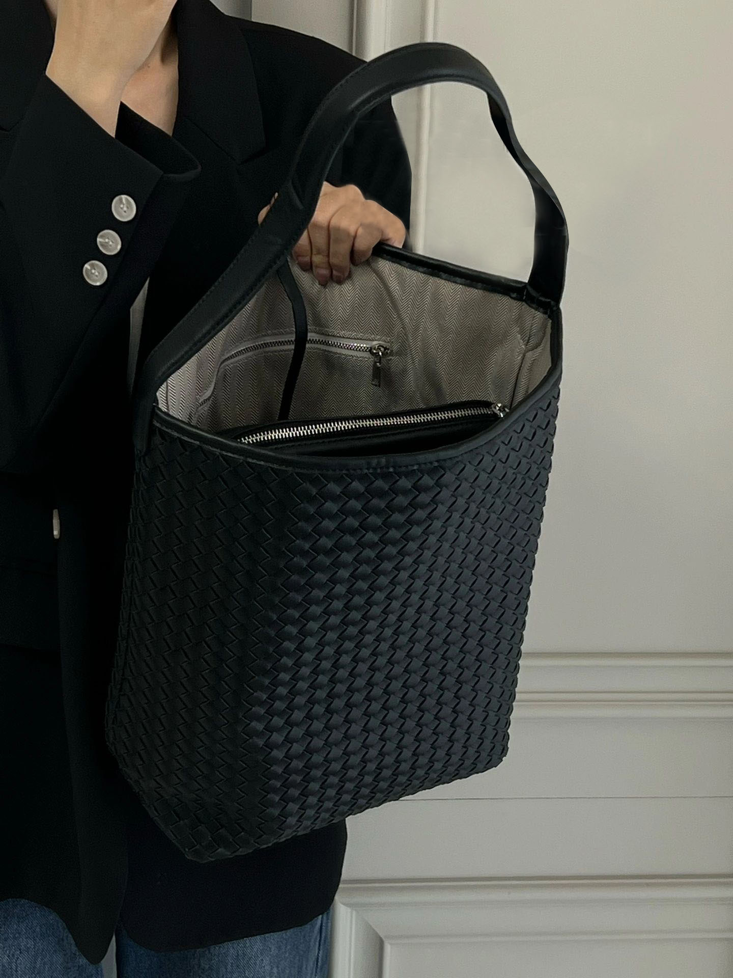 Large Capacity Braided Tote Bag_BDHL7454