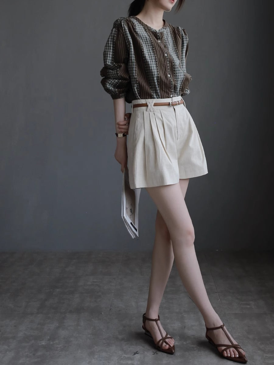 Switched Long-Sleeved Shirt_BDHL7418