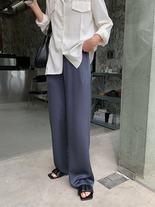 Silky Pants Or Long-Length Pants_BDHL6776