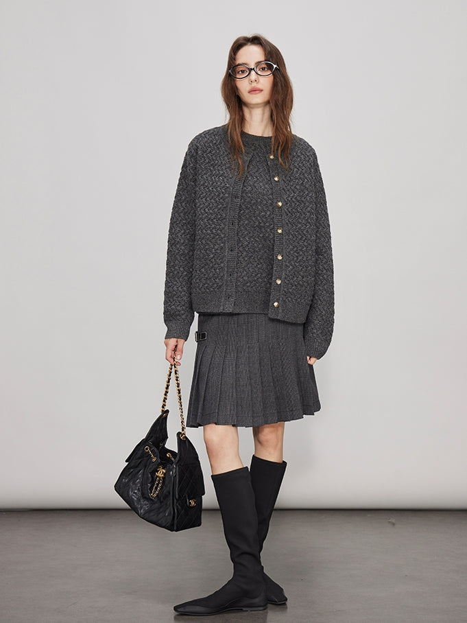 Short Or Long Pleated Skirt_BDHL7938