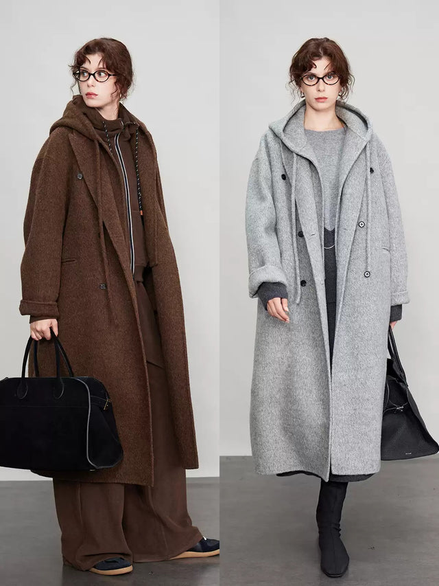 Faux Two-Piece Hooded Long Coat_BDHL6678