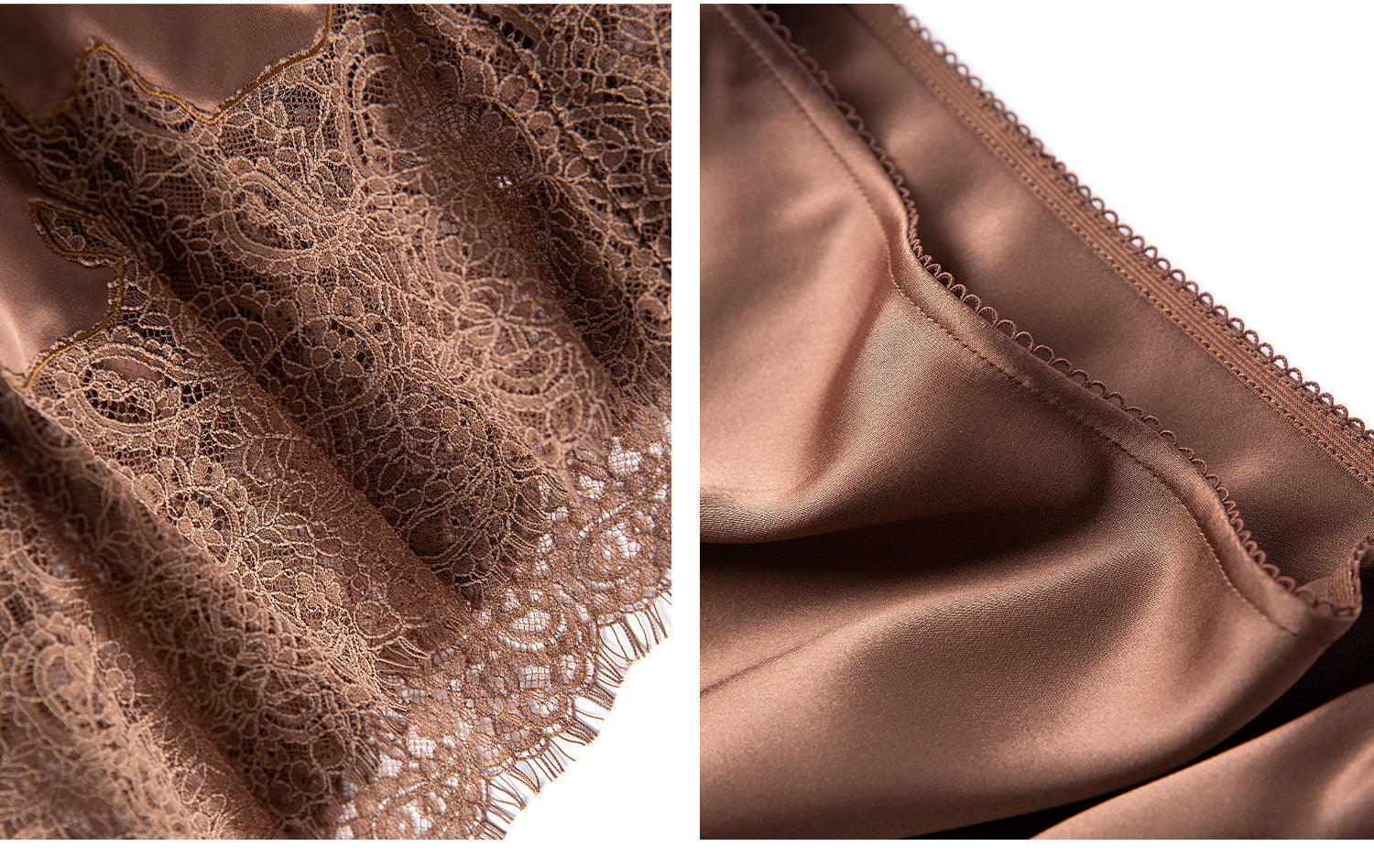 Acetate Satin Lace-Hem Midi Skirt_BDHL8330