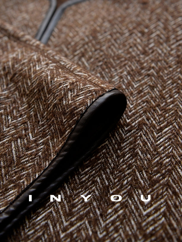 Collarless Cape Coat_BDHL7982