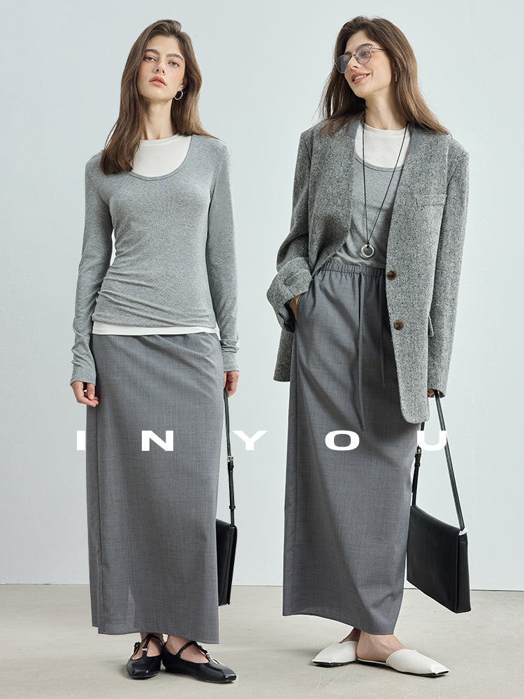 V-Neck Long-Sleeved Tops Or Sleeveless Tops_BDHL7719