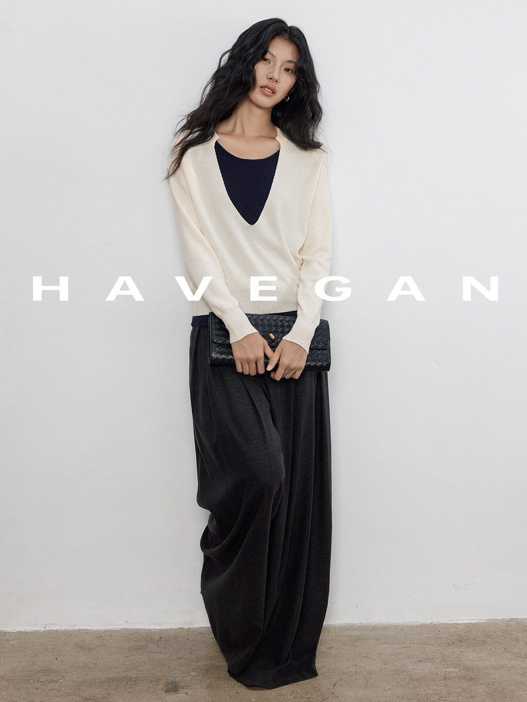 V-Neck Two-Piece Style Tops_BDHL7700
