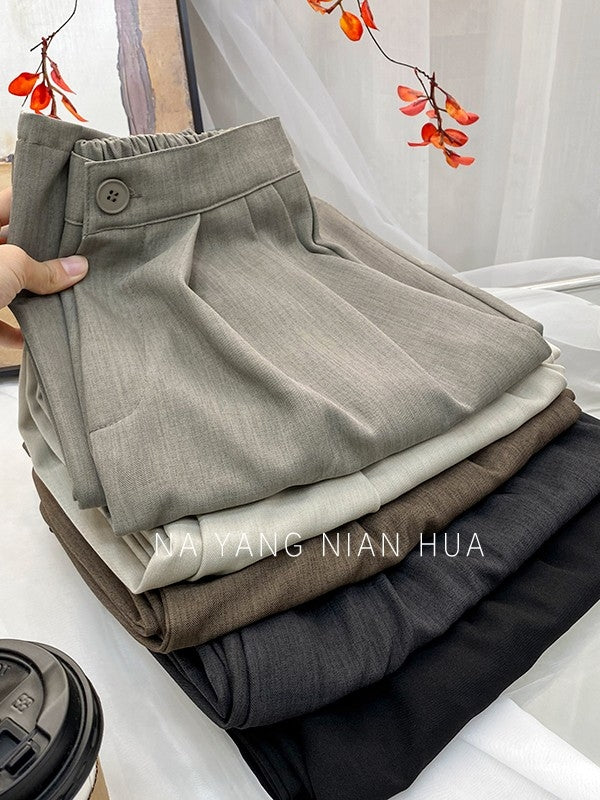 Retro Drape Pleated Pants_BDHL7818