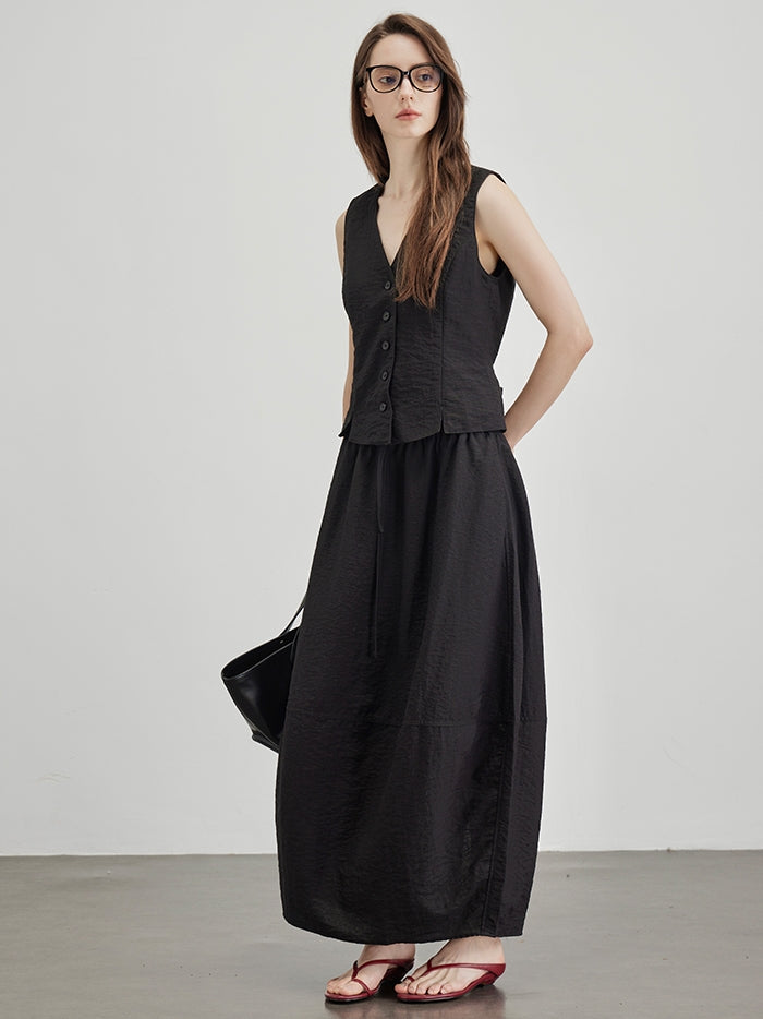 V-Neck Vest Or Bud Skirt_BDHL7600