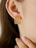 Metal Braided Ear Clips_BDHL7464