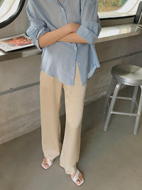 Silky Pants Or Long-Length Pants_BDHL6776