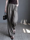 Slim Drape Straight Pants_BDHL7415