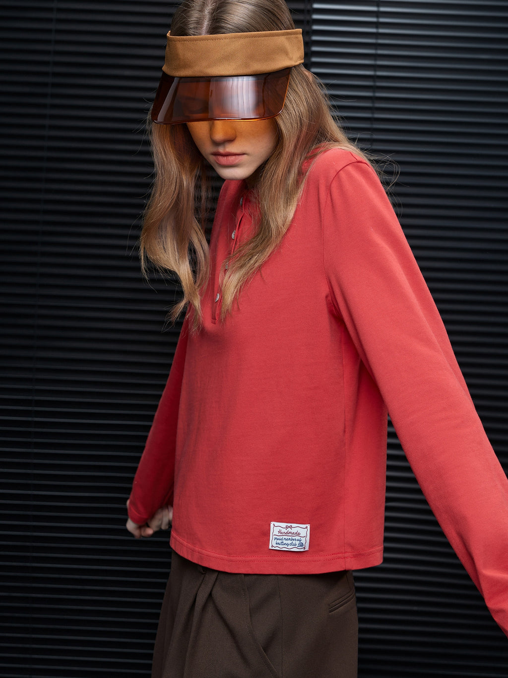 Henry Neck Simple Tops_BDHL8172