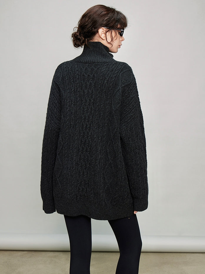 Stand Collar Half-Zip Tops_BDHL7936