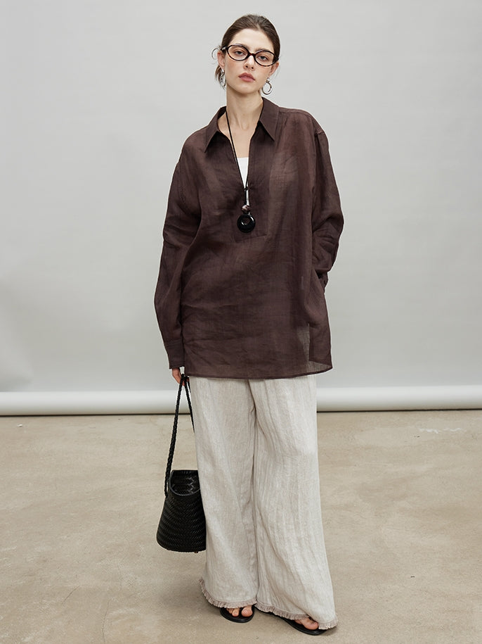 Loose Sleeveless Vest Or Wide Pants_BDHL7190