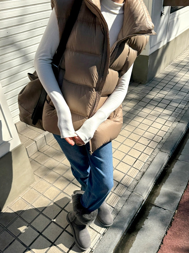 立領羽絨背心外套_BDHL8052