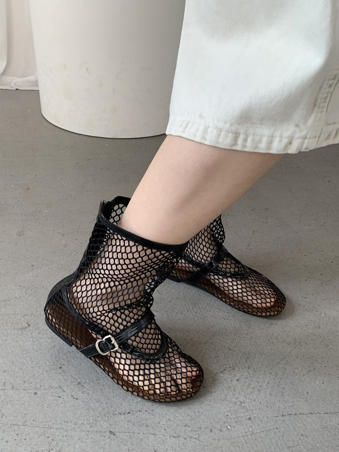 Mesh Fishnet Sandals_BDHL7460