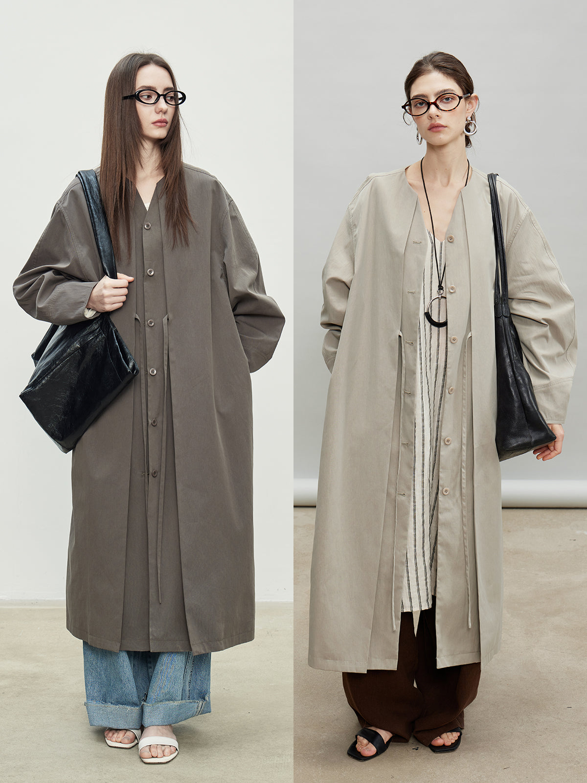 Fake Two-Piece Mid-Length Jacket_BDHL7188