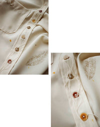 Button Hand-Sewn Beard Design Shirt_BDHL6594