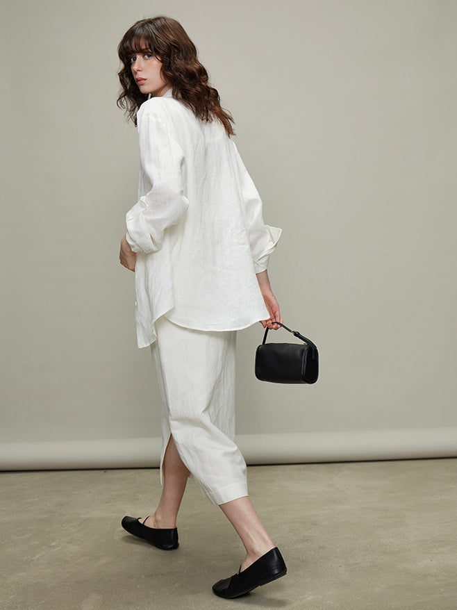 Thin Long-Sleeved Shirts & Wide Pants_BDHL6329