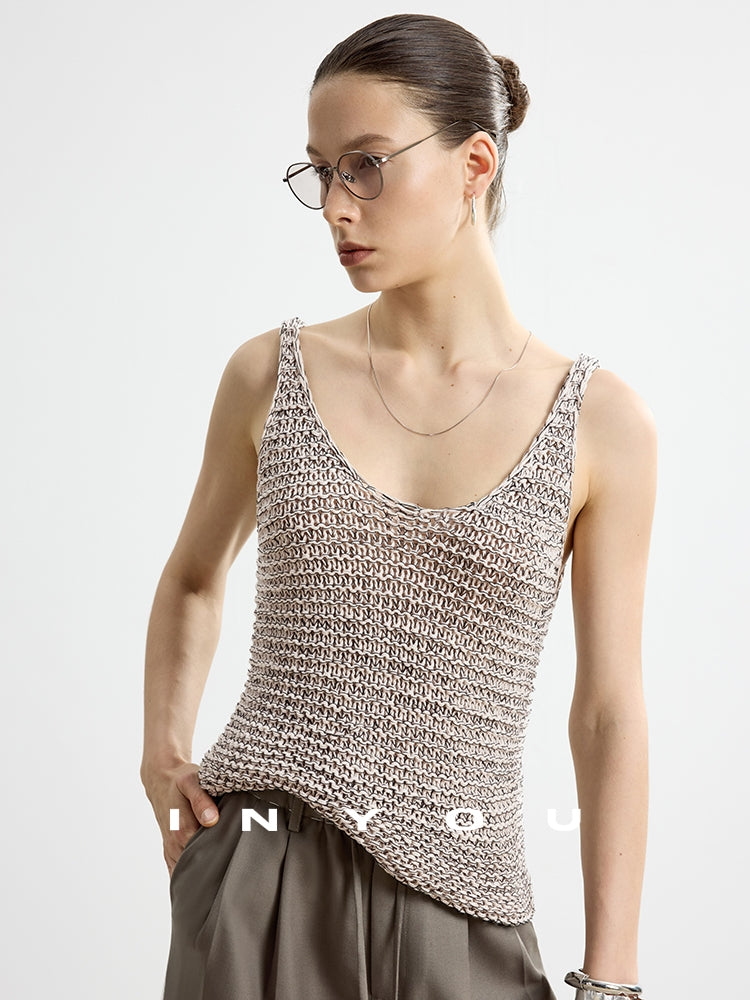Layered Hollow Suspender Vest_BDHL7592