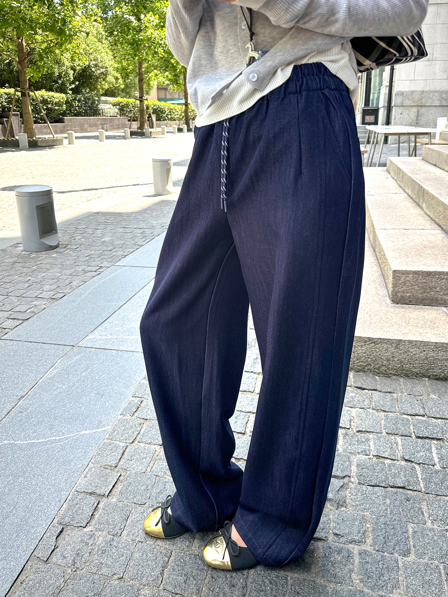 Drawstring Pants Or Cropped Pants_BDHL7733