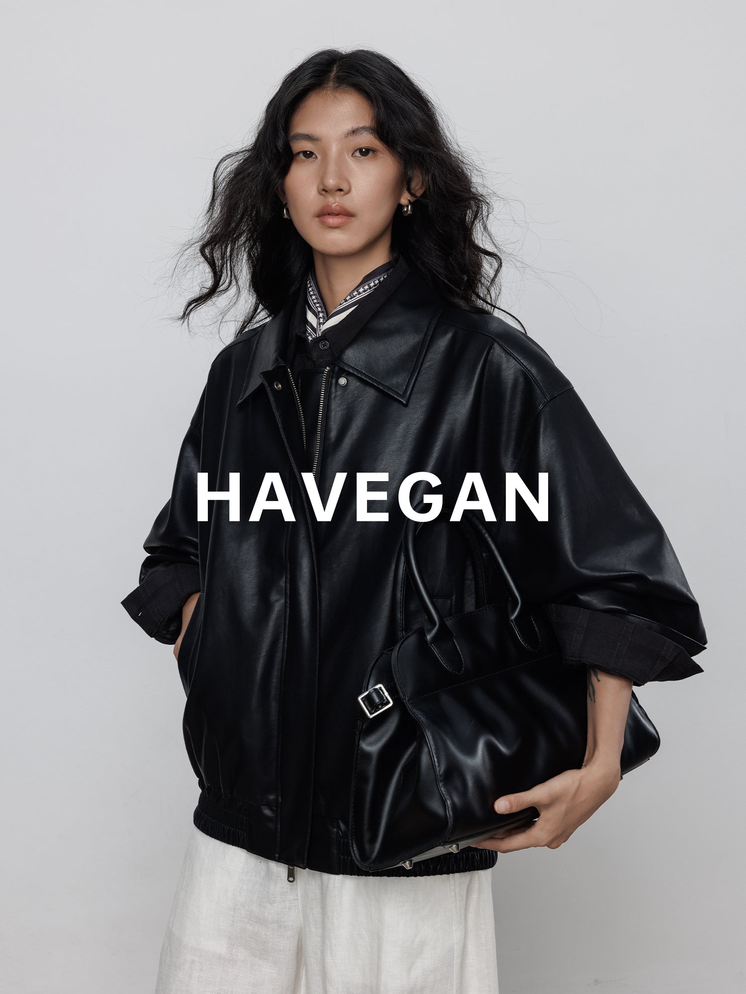 Long-Sleeved Leather Jacket_BDHL7709