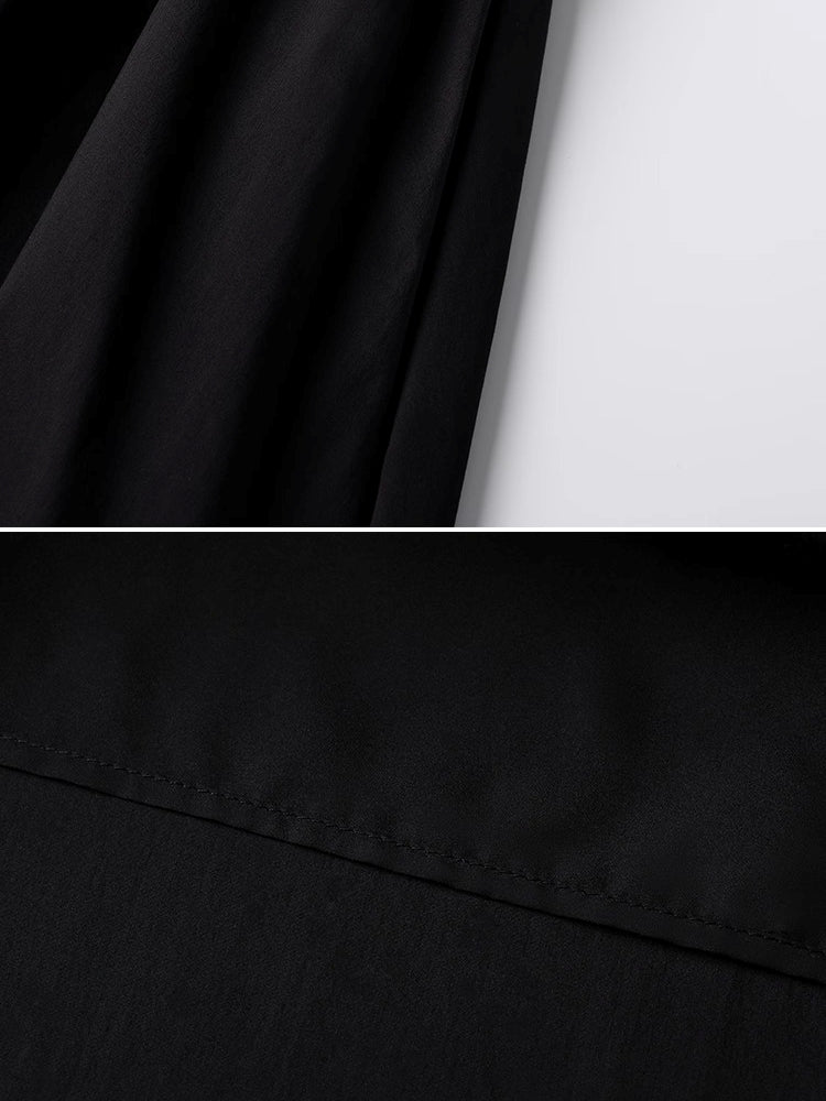 Contrast Color A-Line Dress_BDHL7368