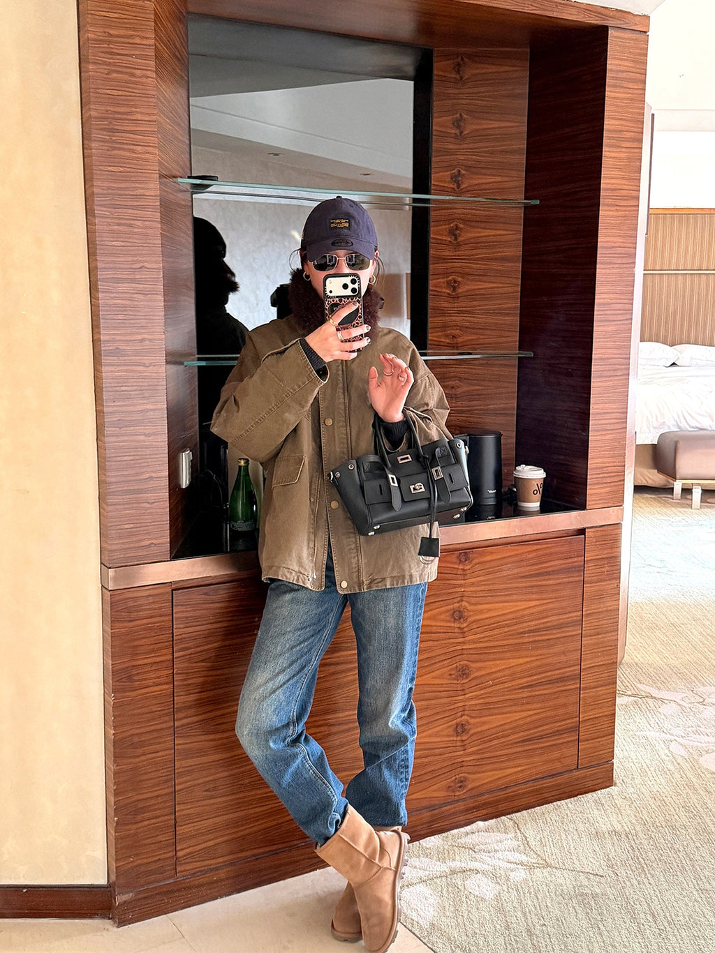 Fluffy Collar Retro Jacket_BDHL8124