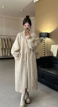 Winter twist cardigan coat_BDHL5353