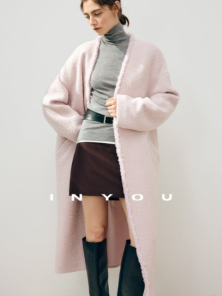 無領蓬鬆長外套_BDHL7909