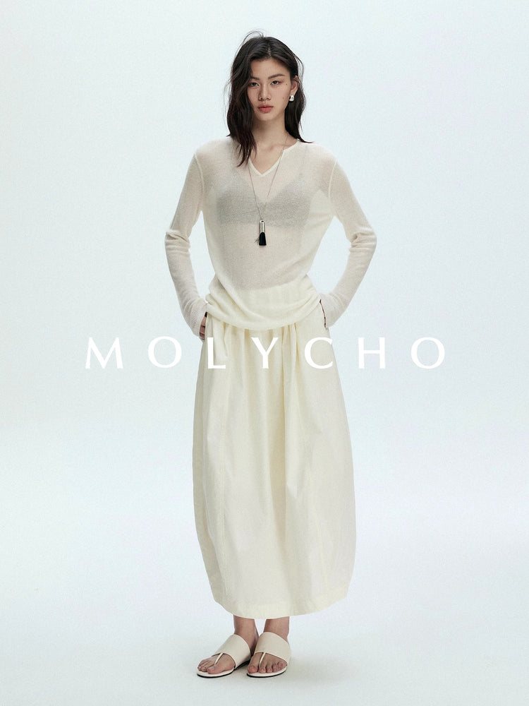 Flower Bad Long Skirt_BDHL7386