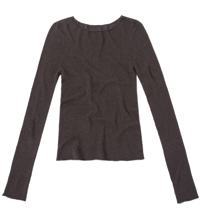 Round-Neck Stretch Slim-Fit Top_BDHL7845