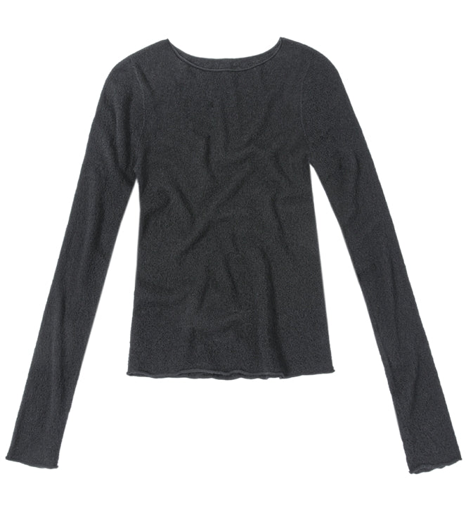 Round-Neck Stretch Slim-Fit Top_BDHL7845
