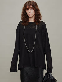 Loose Long-Sleeved Sheer Tops_BDHL6328